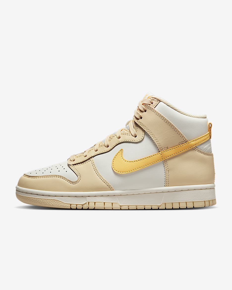 Nike sb dunks high gold best sale